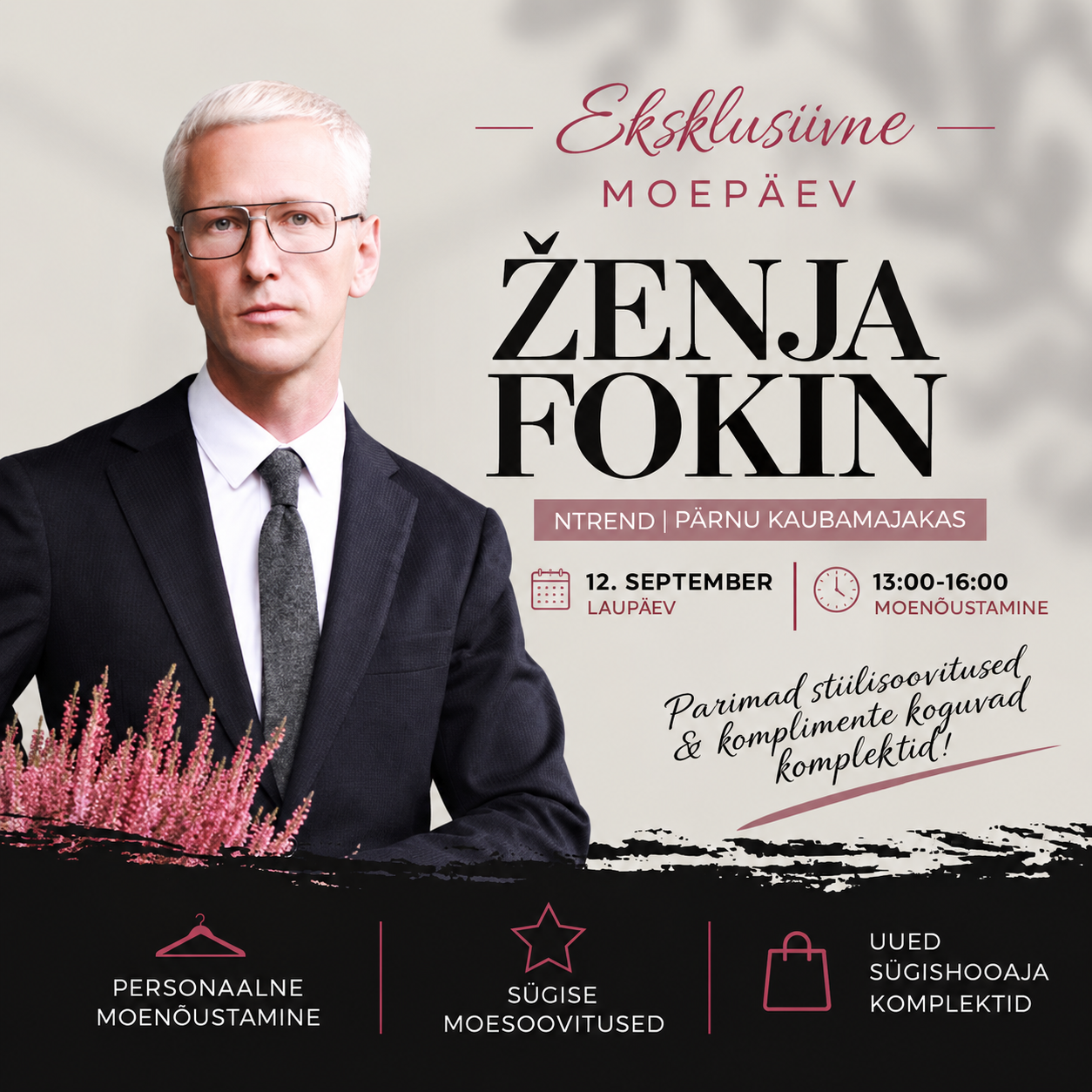 NTREND kaupluses tuleb moepäev Ženja Fokiniga