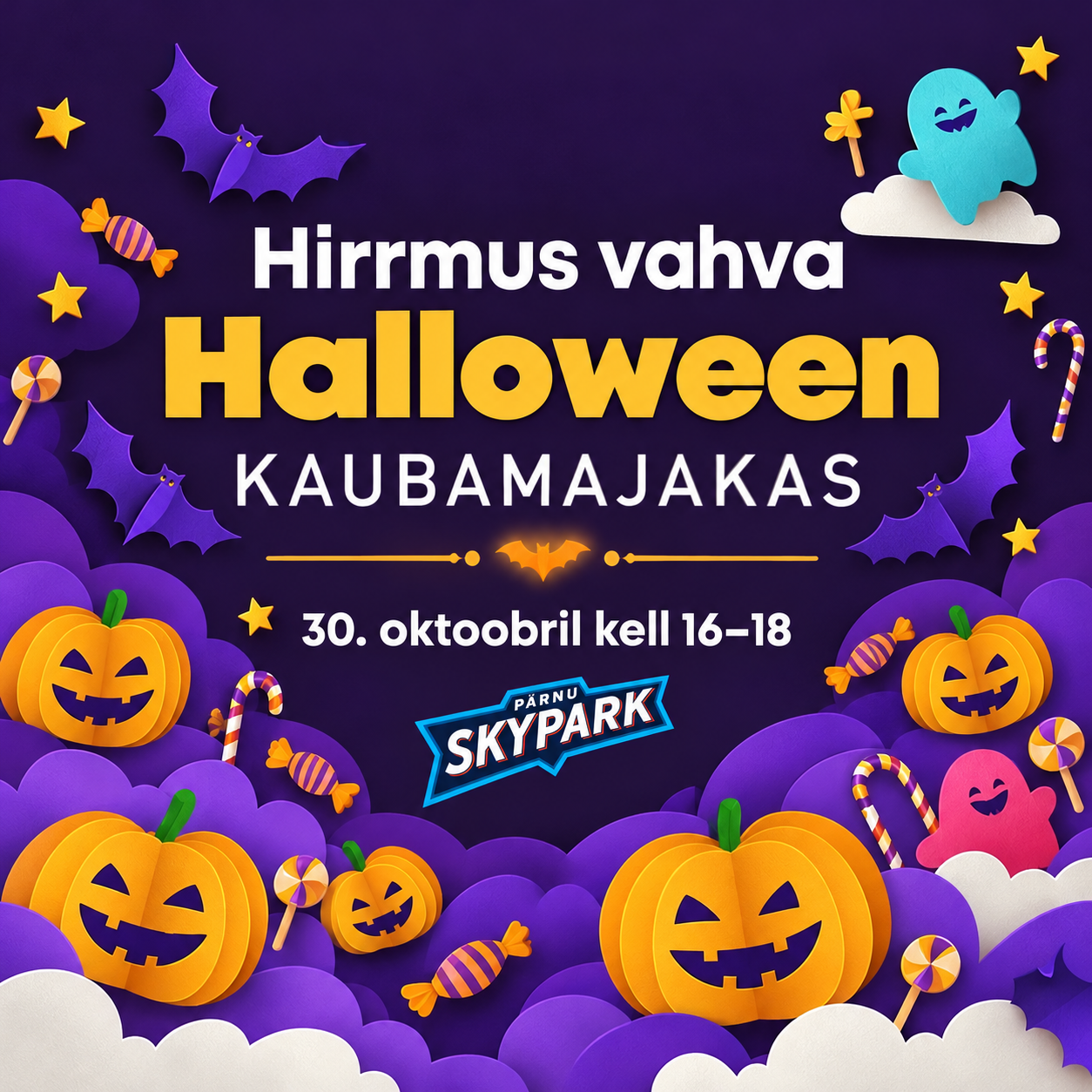 Hirrmus vahva Halloween Kaubamajakas x Skypark